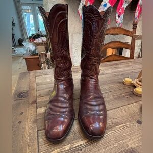 Lucchese San Antonio Brown Cowboy Boots